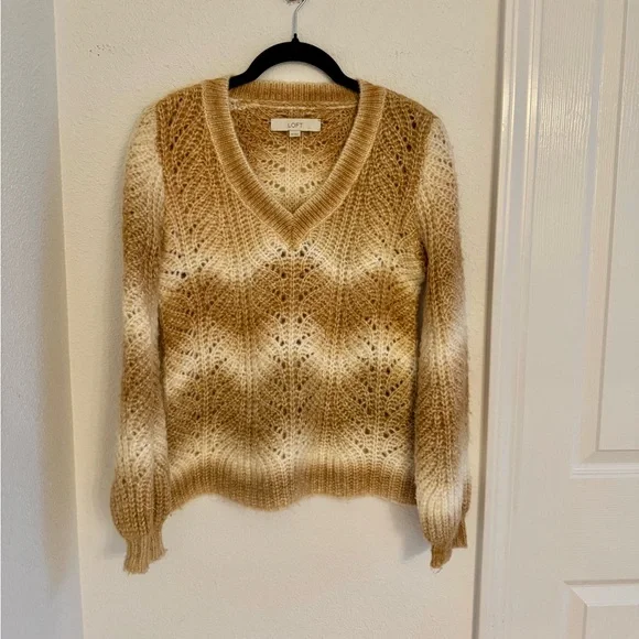 EUC LOFT Space Dye V-Neck Sweater - Picture 4 of 9